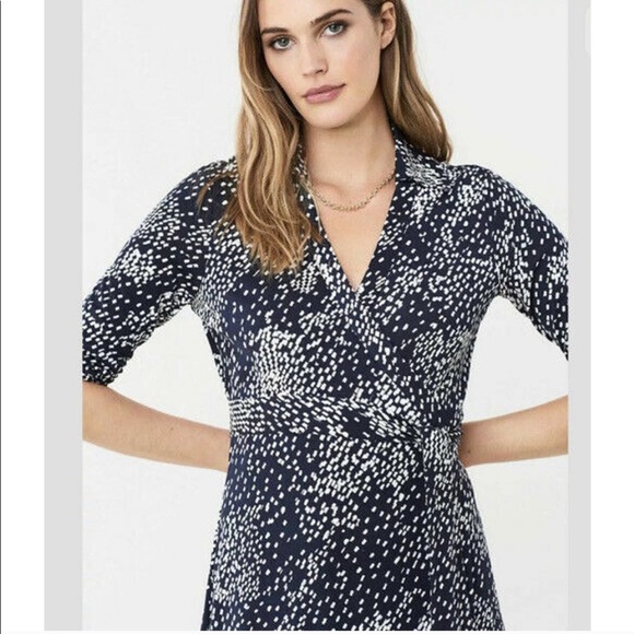 DVF Abigail RANAV Rain Navy sz10 - Picture 3 of 7